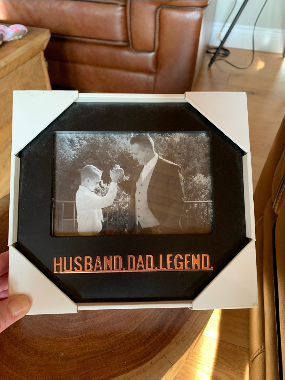 PICK ANY 3 ITEMS FOR $10 - New Indigo Husband Dad Legend Black Photo Frame